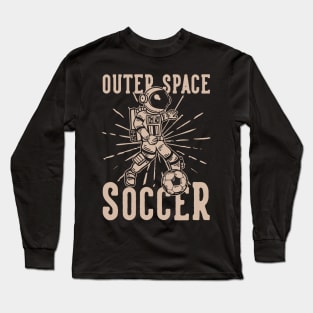 Outer space soccer Long Sleeve T-Shirt